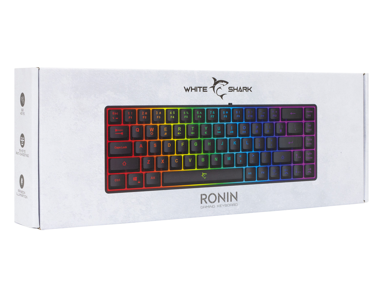 Tronsmart 68 Tasti Tastiera Meccanica Wireless RGB,100% Anti-ghosting