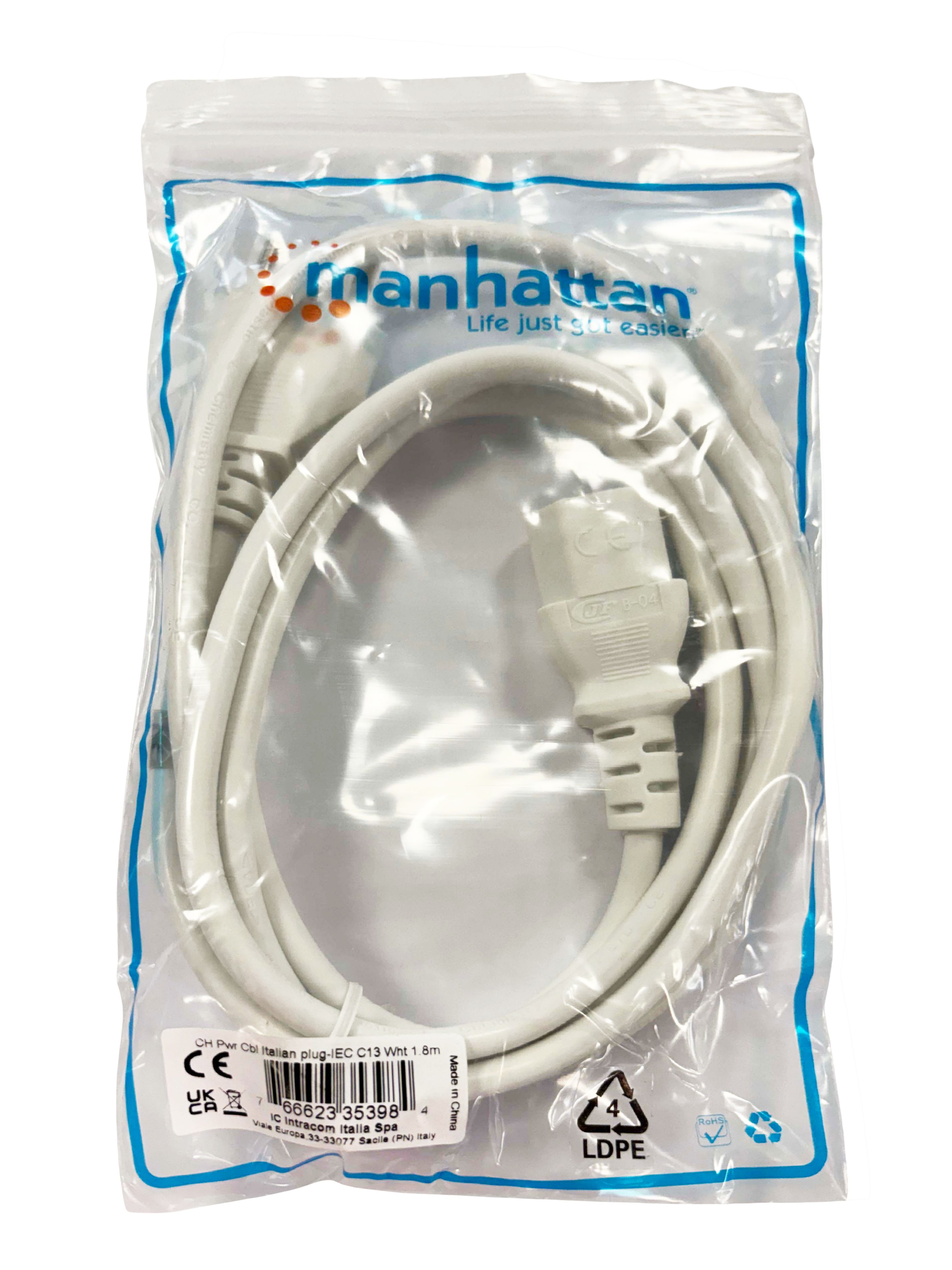 Cavo di Alimentazione Maschio UK a C13 (IEC 60320) - Cavi Alimentazione PC - Cavi Alimentazione - Cavi