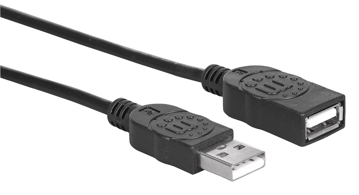 Goobay 50960 Cavo Prolunga USB 2.0 ad Alta Velocità, Grigio, 1.8 m Lunghezza del Cavo