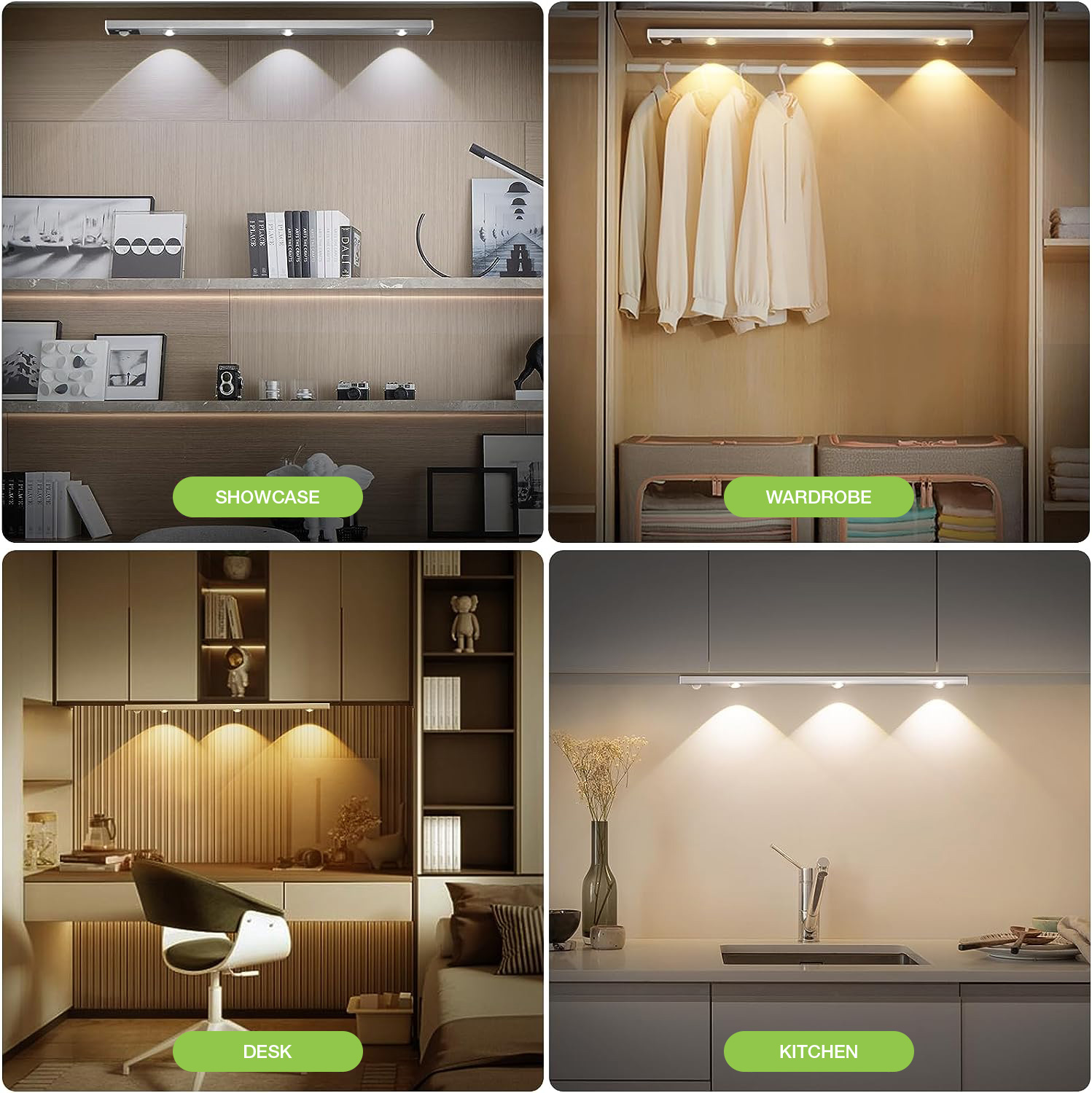 Luci LED Sotto Mobile VerRon 5 Pezzi: Ricaricabili 2000 MAh, Con Sensore Di Movimento