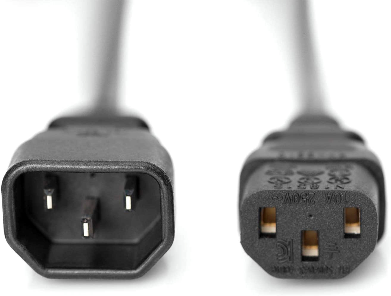 YCYUYUFUNS IEC Y Cavo splitter C14 su 5 cavi di prolunga C13 per computer, TV, PC, monitor