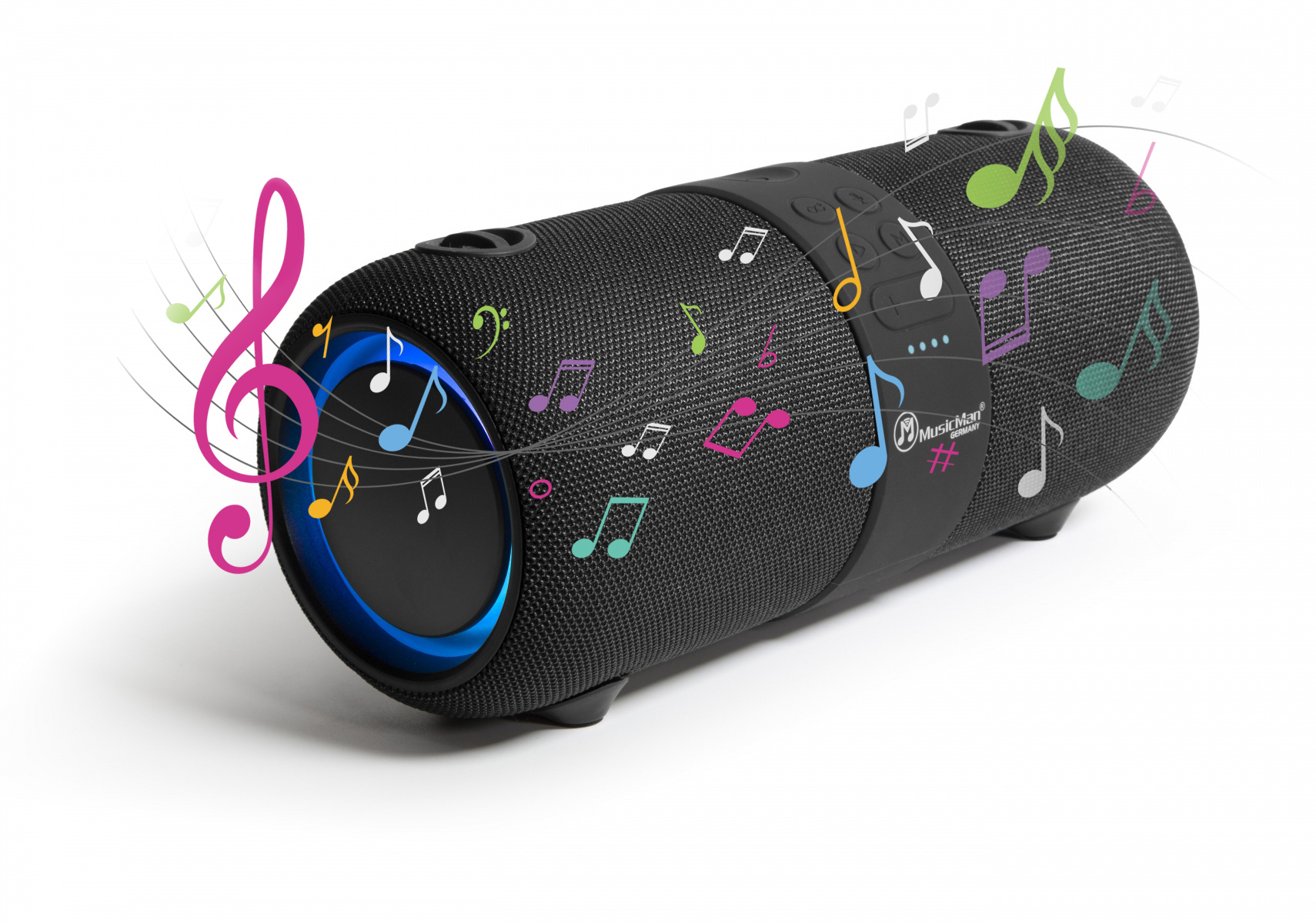 Altoparlante Bluetooth con fiamma a bioetanolo e luce a LED - SPEAKER