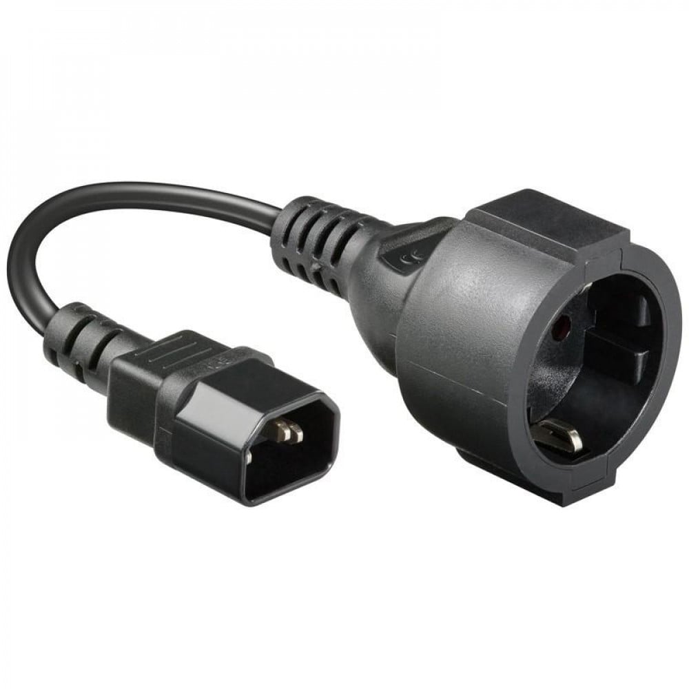 2x Cavo Alimentazione C14 Pigtail 16AWG 1m – Fili Nudi Per Prolunga PC Server – 250V 10A
