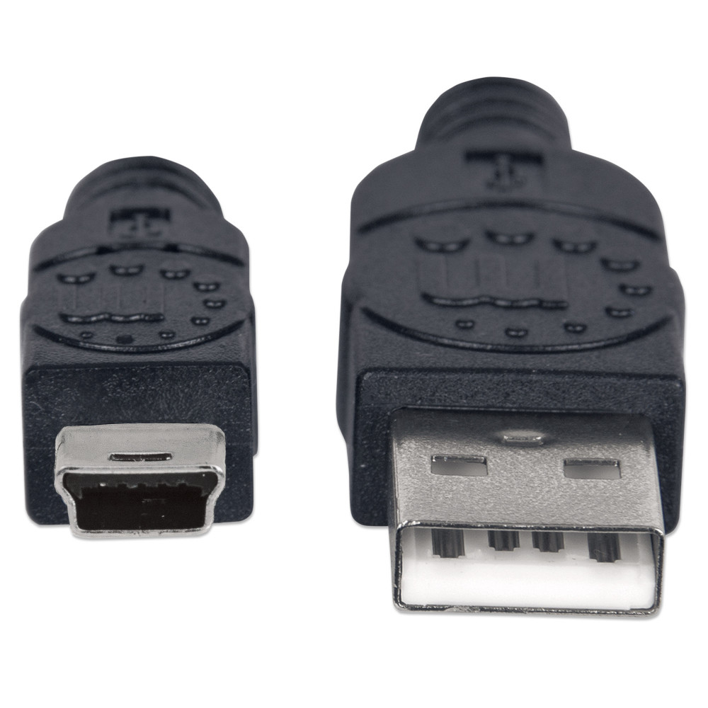 APM Cavo USB 2.0 Da 5 Metri | USB-A Maschio A USB-B Maschio | Nero, Per Stampanti E Dispositivi