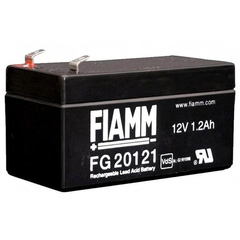 Batteria al Piombo 12V 1,2Ah (Faston 4,8mm sinistra) - FIAMM - IC-FG20121