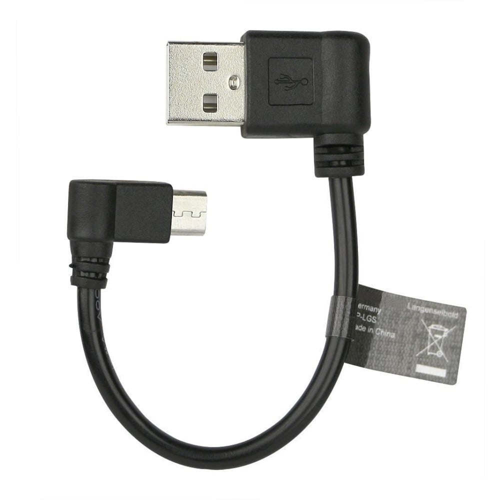 Cavo USB Angolato A Maschio / Micro B Maschio 0,12 cm Nero - FONTASTIC - ICOC MUSB-A-912-1