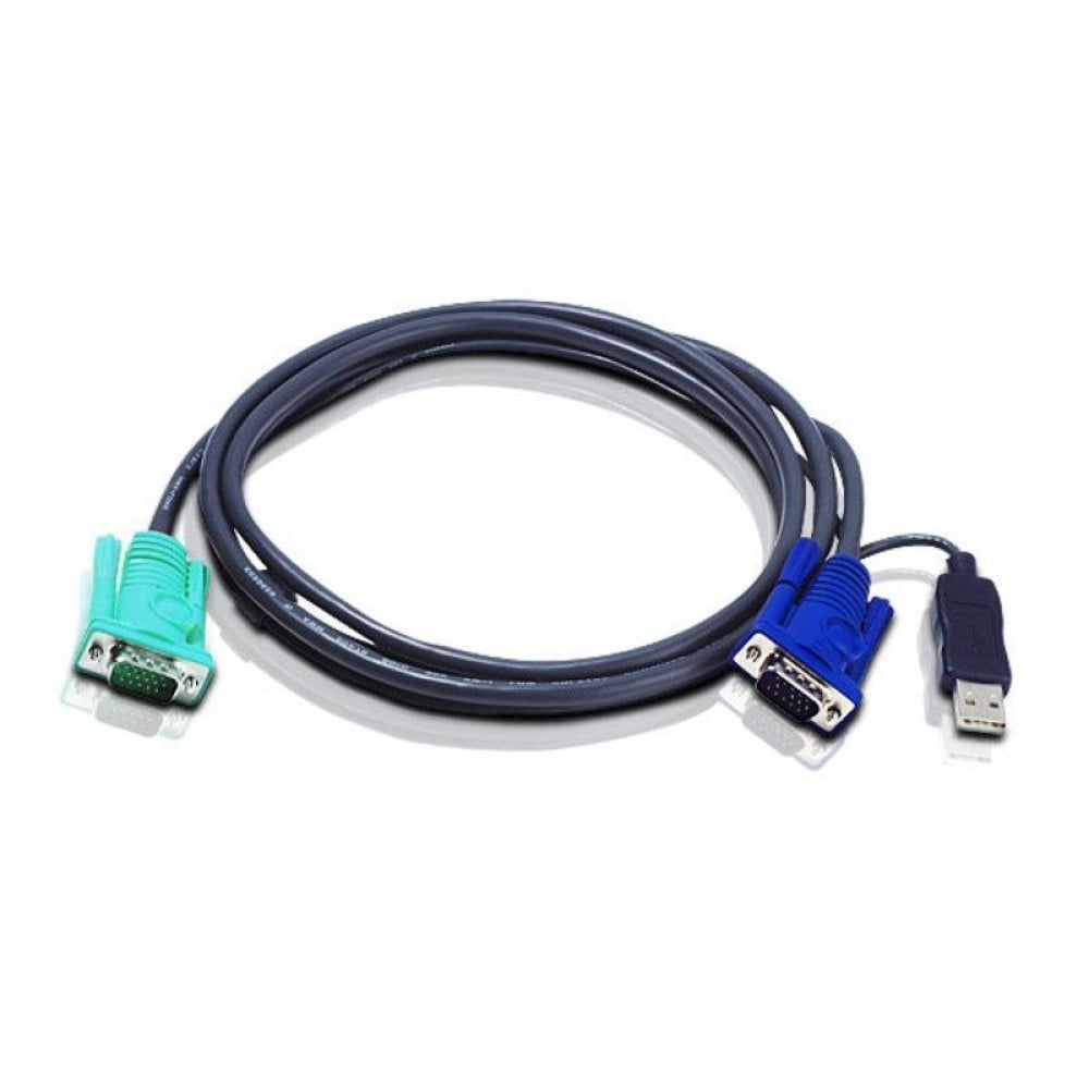 Cavo per KVM 15 HD Poli a 15 Poli e USB, 2L-5203U - ATEN - ICOC 2L-5203U-1