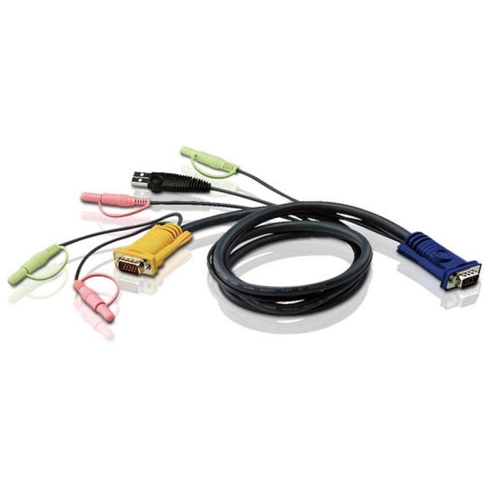 Cavo per KVM HD15 a USB con Audio 1,8m, 2L-5302U - ATEN - ICOC 2L-5302U-1