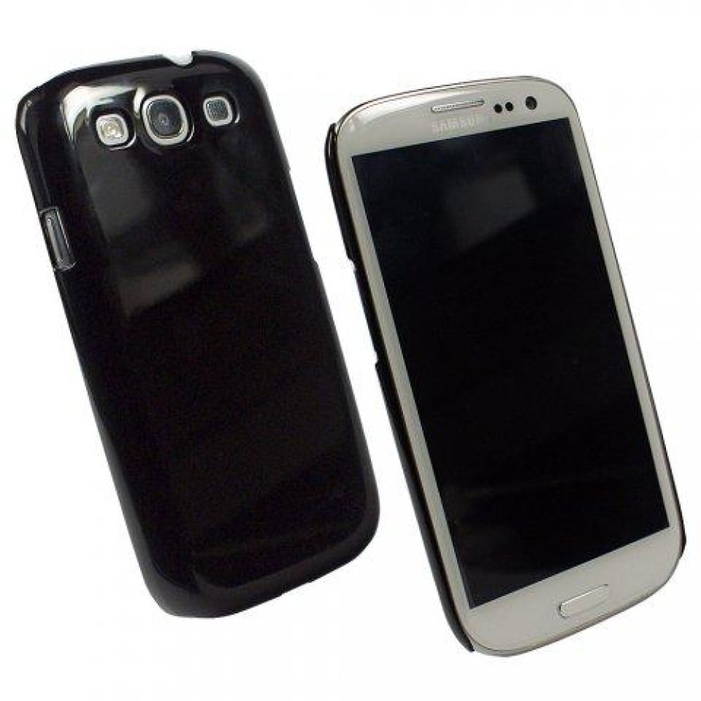 Backcover rigida lucida Samsung Galaxy S3 Nero - OEM - I-SAM-PLAIN-BK-1
