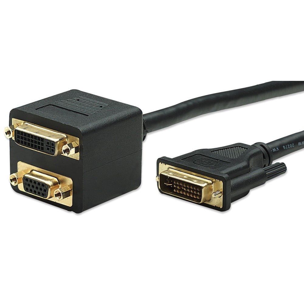 Cavo adattatore sdoppiatore DVI-I a VGA - MANHATTAN - ICOC DVI-735-1