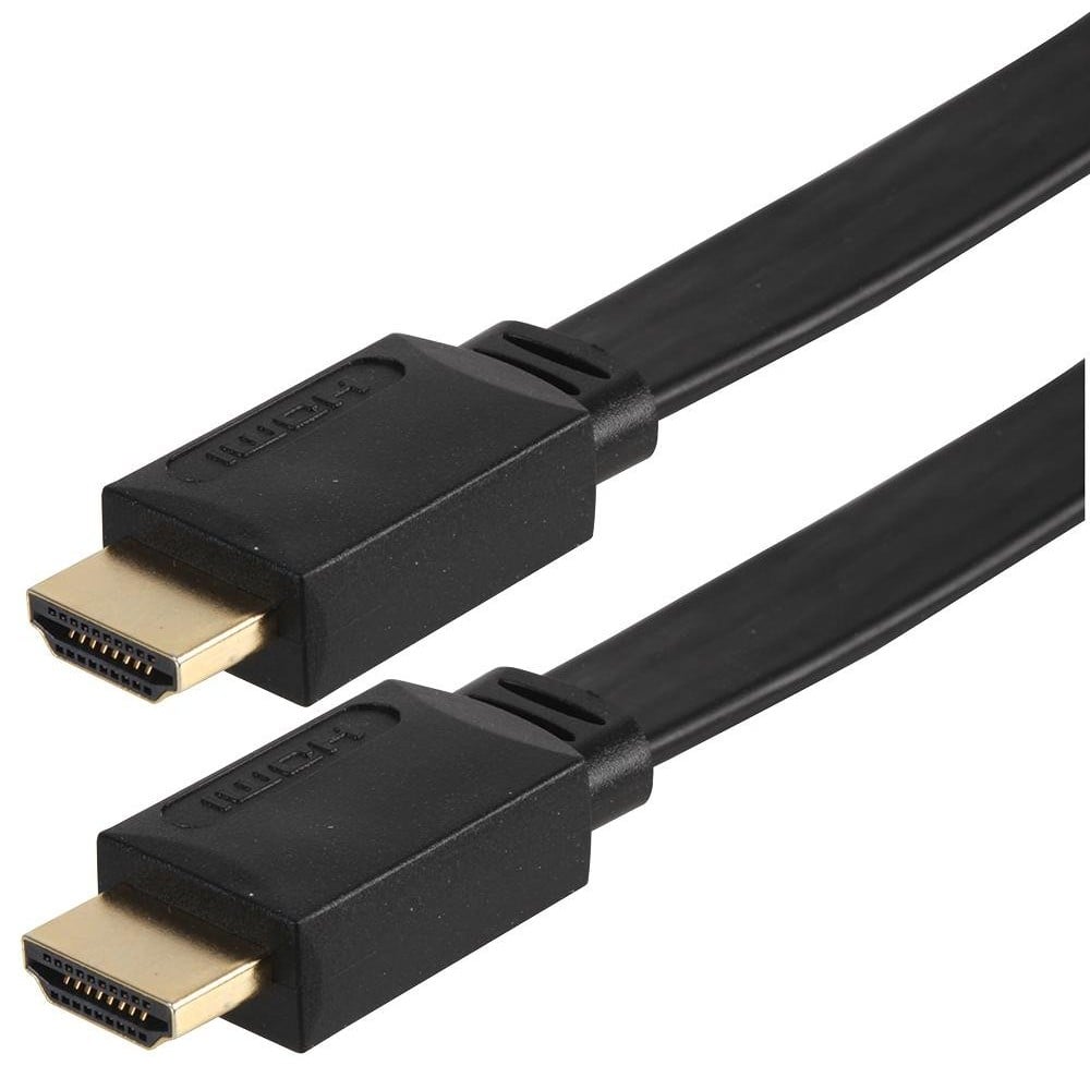 Cavo HDMI High Speed con Ethernet A/A M/M Piatto 3m  - TECHLY - ICOC HDMI-FE-030-1