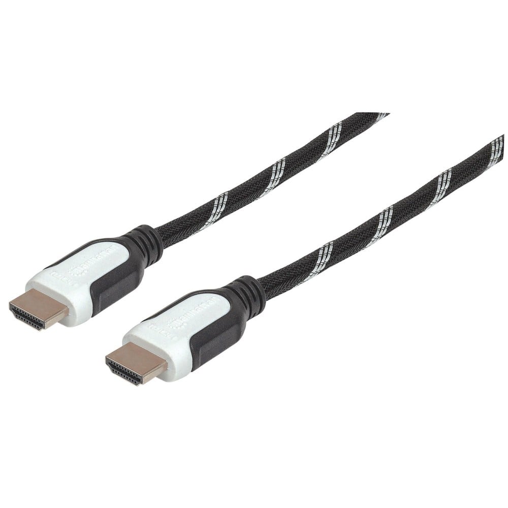 Cavo HDMI 2.0 High Speed con Ethernet con Connettore Bianco 1,5m - MANHATTAN - ICOC HDMI-4-015-BWH-1
