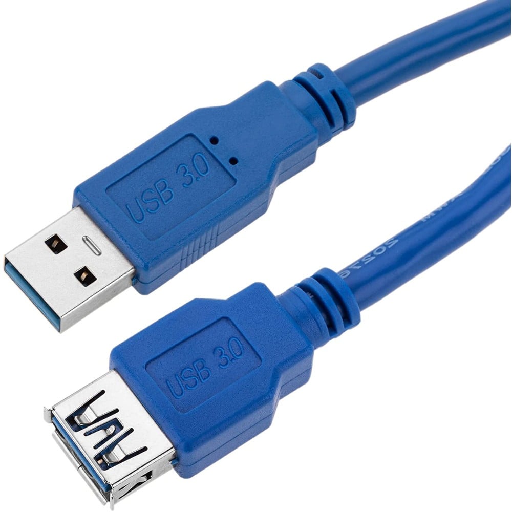 Cavo Prolunga USB 3.0 Superspeed A maschio/A femmina 0,5m Blu - TECHLY - ICOC U3-AA-005-EX-1