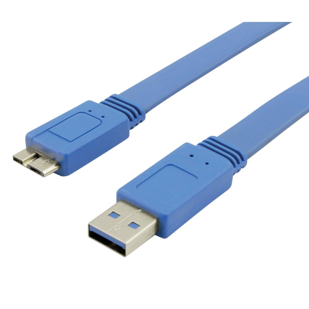 Cavo USB 3.0 Superspeed A maschio/MIC B maschio 0,5 m FLAT - TECHLY - ICOC MUSB3-FL-005-1