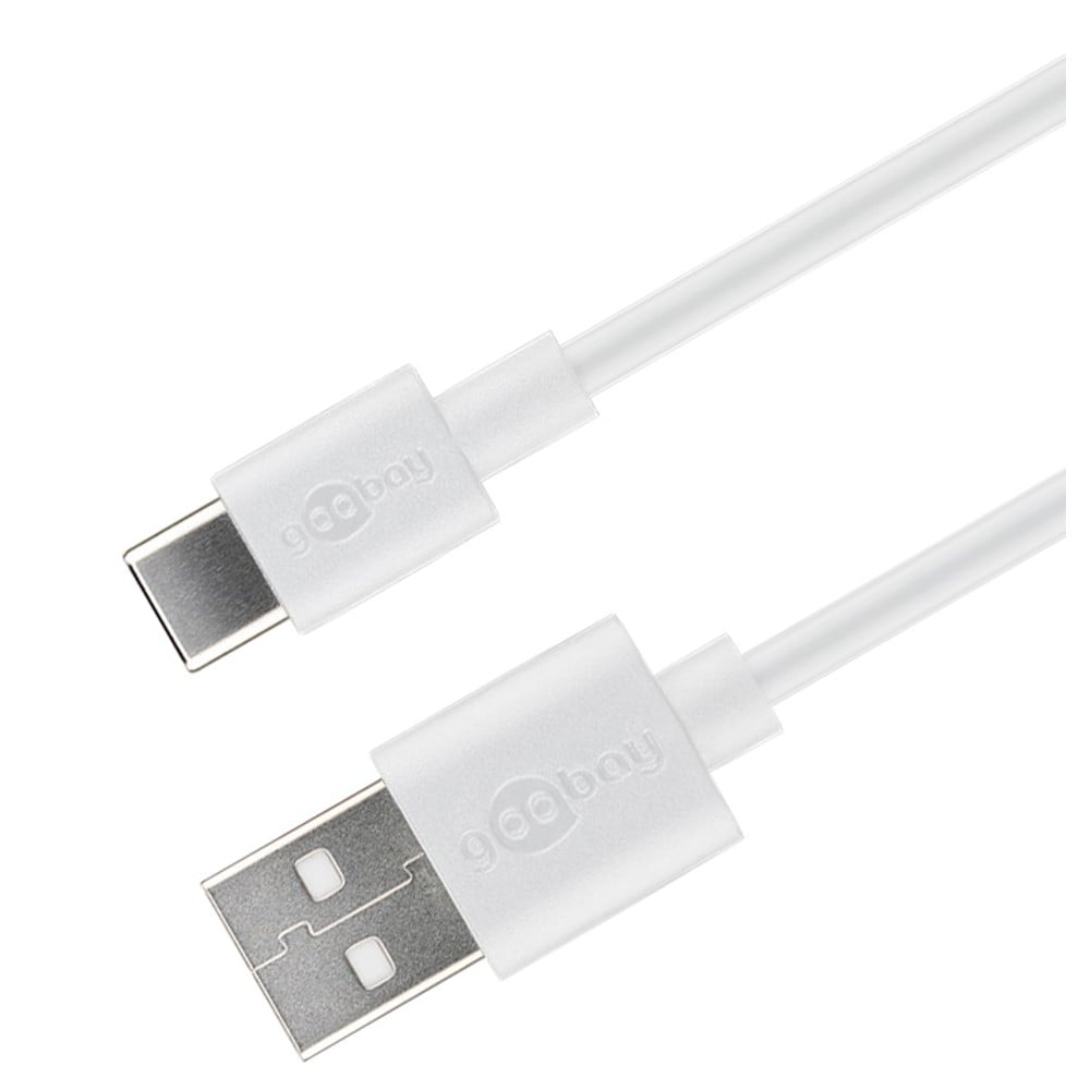 Cavo USB A Maschio 2.0 / USB-C Maschio 0,5m Bianco - GOOBAY - ICOC MUSB20-CMAM05W-1