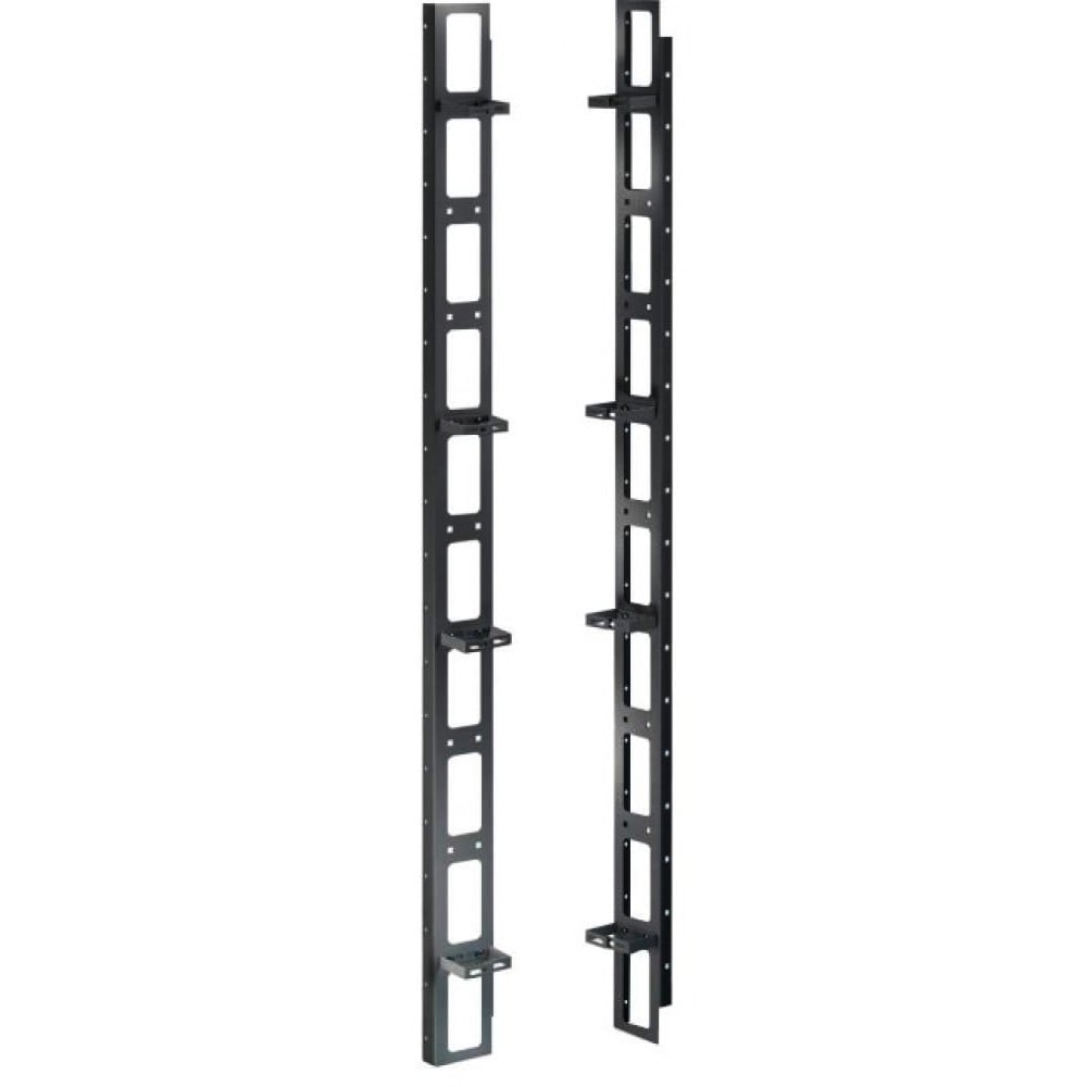 Coppia canala gestione cavi verticale 42U nera - INTELLINET - I-CASE CABLE-800-1