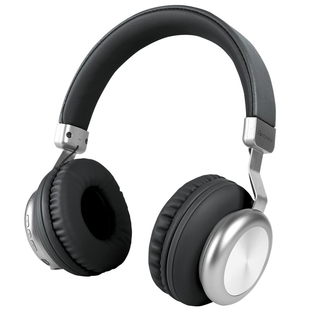 Cuffia Stereo Bluetooth v.5 Nero Silver - FONTASTIC - ICFT-254420-1