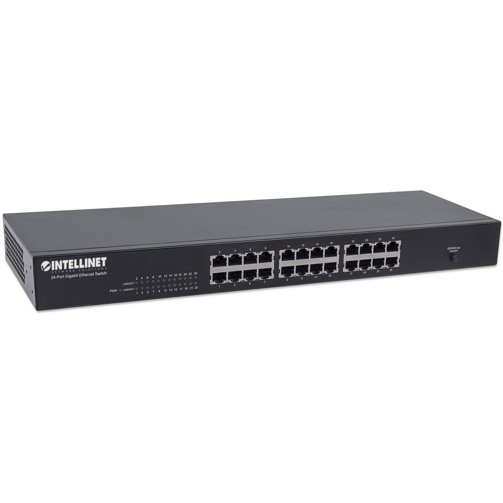 Gigabit Ethernet Switch 24 Porte Rack 19" - INTELLINET - I-SWHUB GB-024L-1