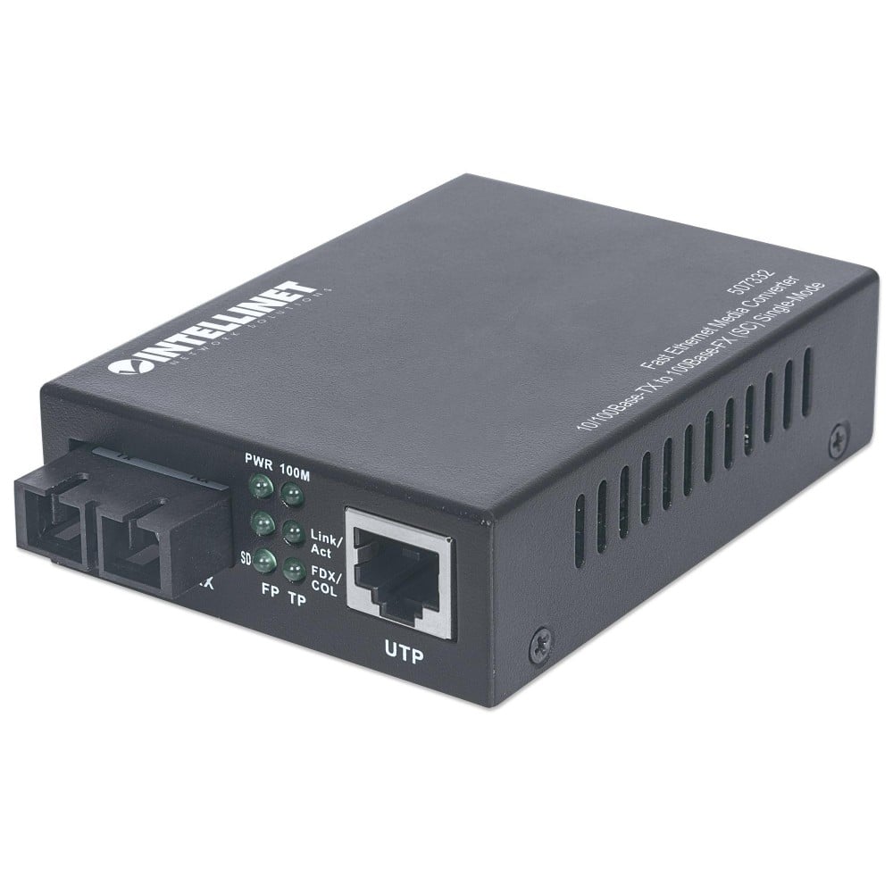 Media Converter Fast Ethernet Monomodale - INTELLINET - I-ET SX-332-1