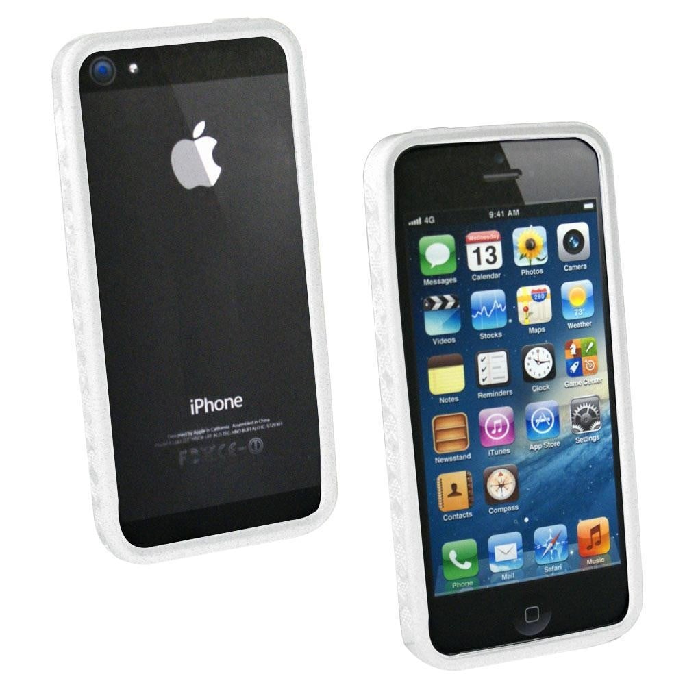 Bumper (cornice) in TPU per iPhone 5/5S Bianco - OEM - I-PHONE-BUM-5WH-1