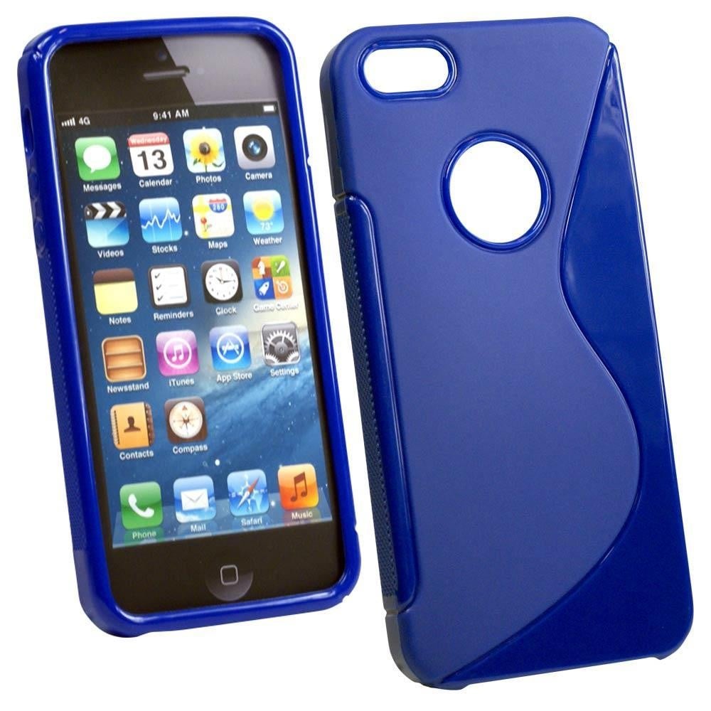 Custodia Morbida Design S per iPhone 5/5S Blu - OEM - I-PHONE5-DESIGN-BL-1