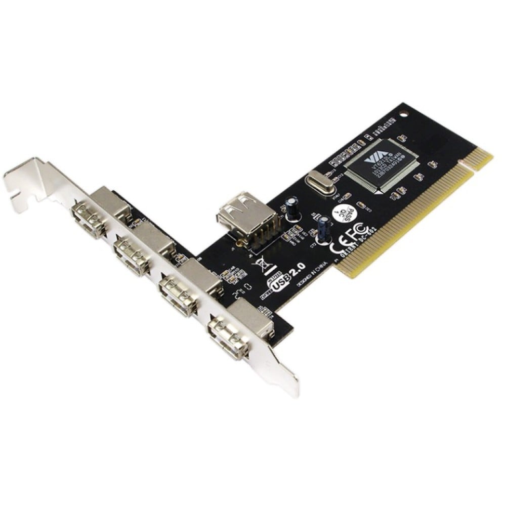 Scheda PCI 4+1 porte USB 2.0 - LOGILINK - ICC IO-USB-4L-1