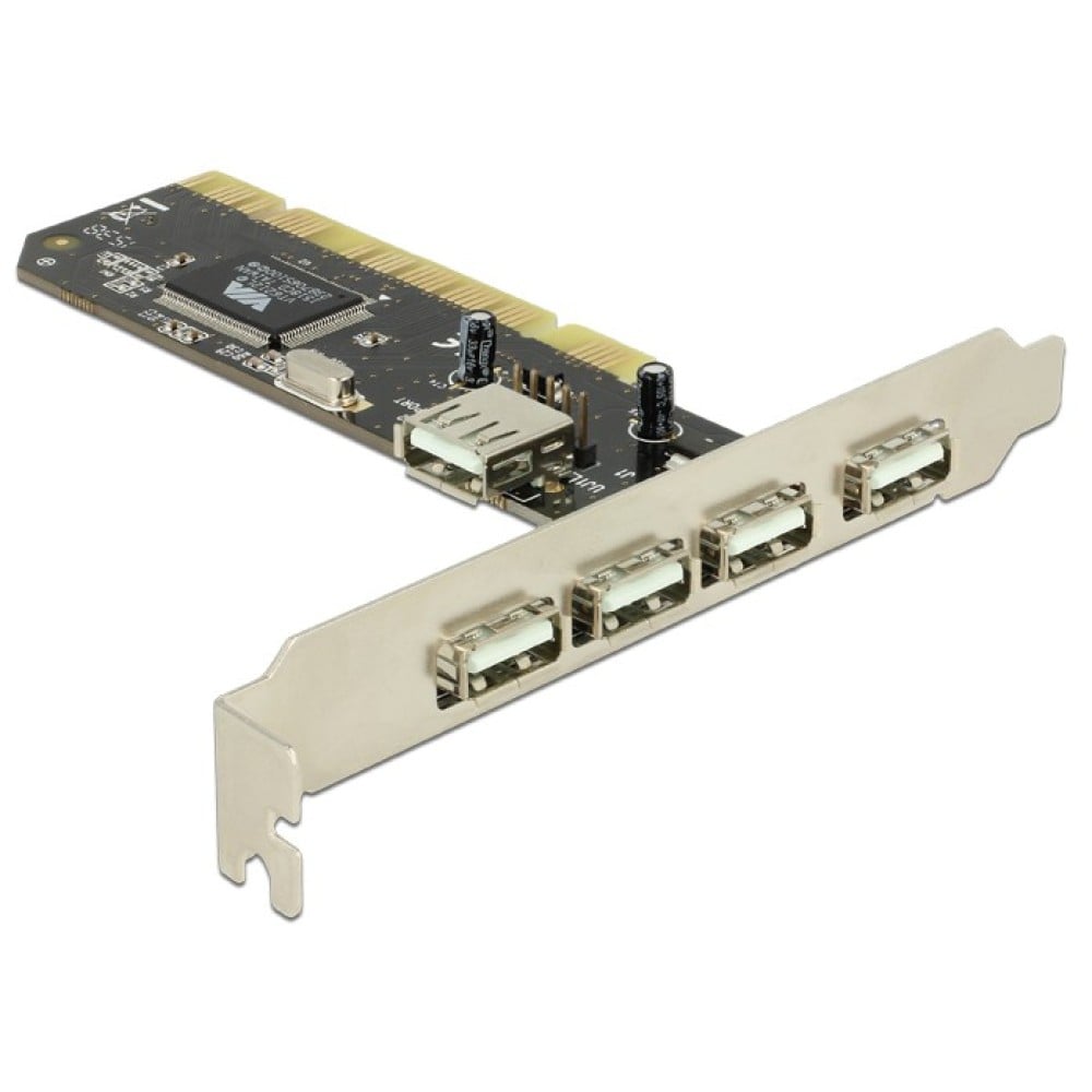 Scheda PCI 4 + 1 porte USB 2.0 - DELOCK - ICC IO-USB-4T-1