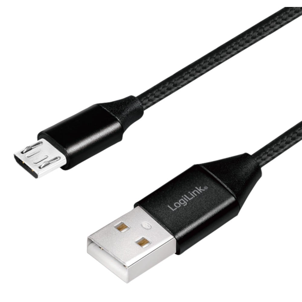 Cavo USB Micro-B Maschio/USB-A Maschio 1 m Nero - LOGILINK - ICOC MU2A-010B-1