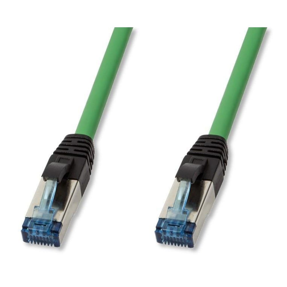 Cavo Patch Cat.6A S/FTP PUR IP20 0,5m Verde - LOGILINK - ICOC PUR6-005G-1