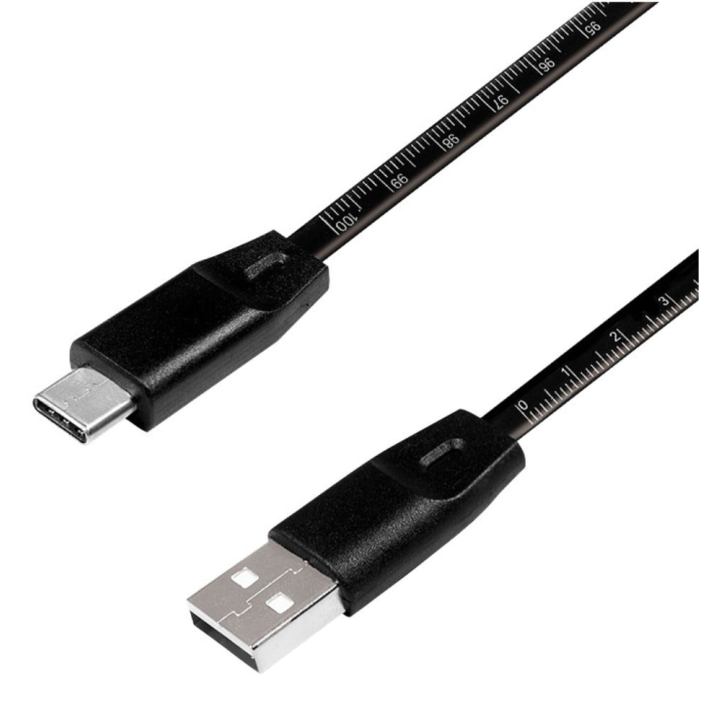 Cavo SuperSpeed USB-C™ Maschio/USB-A Maschio con Misuratore 1m Nero - LOGILINK - ICOC U2-AC-M010B-1