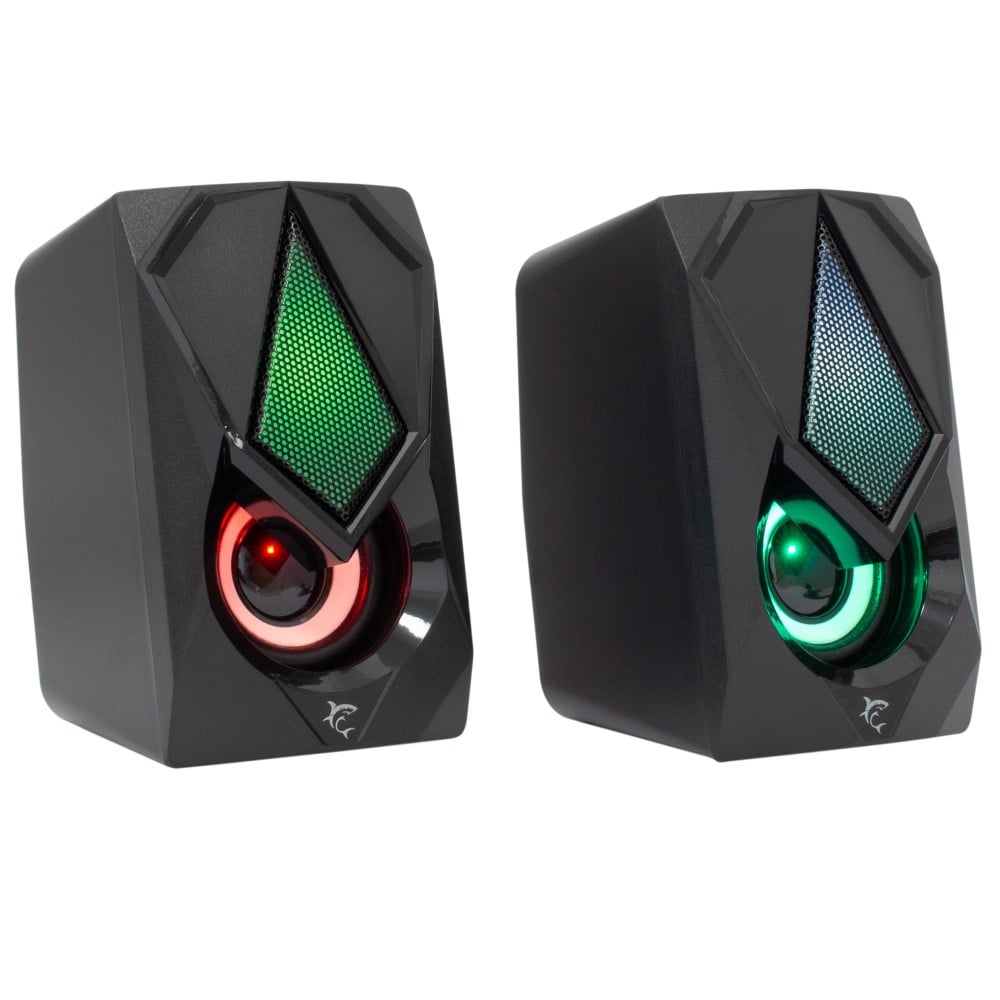 Set Altoparlanti Gaming Speakers USB RGB  - WHITE SHARK - ICSB-GSP619-1