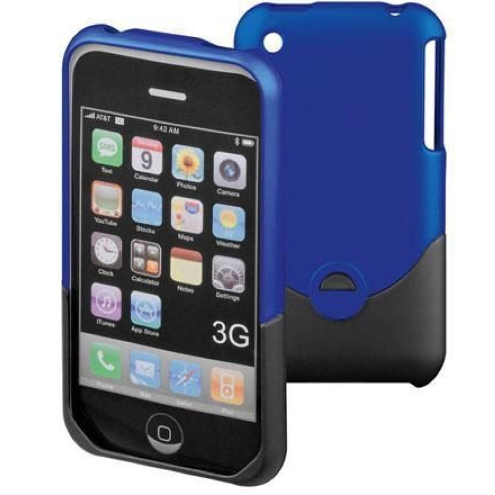 Custodia rigida per iPhone colore Blu - OEM - I-PHONE-HD-BL-1