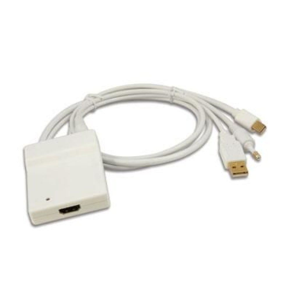 Convertitore Minidisplay + toslink + USB a HDMI - OEM - IDATA CN-DP-1