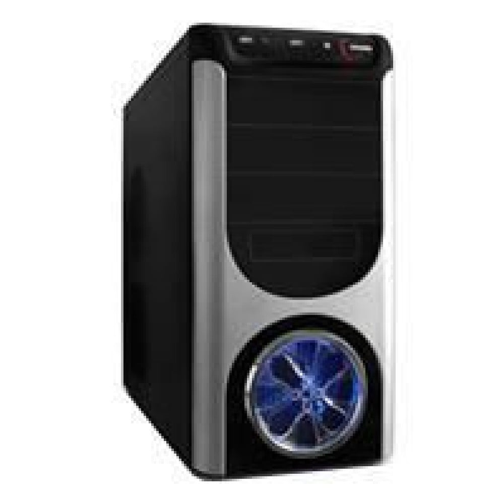 Case per PC Middle Blu FAN 450 Watt 20+4 P4 + Sata Nero - OEM - ICA-MTW 166B-1