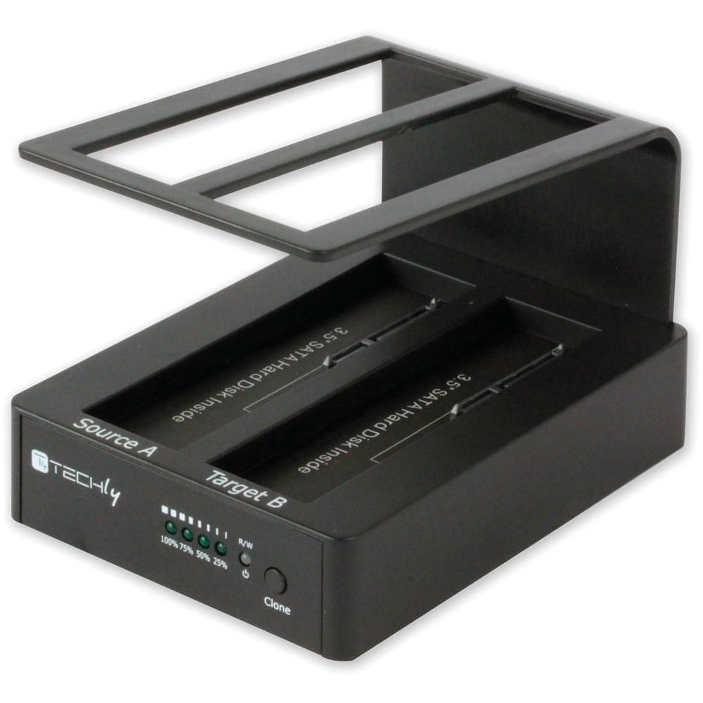Docking Station USB 3.0 Doppio Slot per HDD SATA 2.5"/3.5" - TECHLY - I-CASE SATA-TST42
