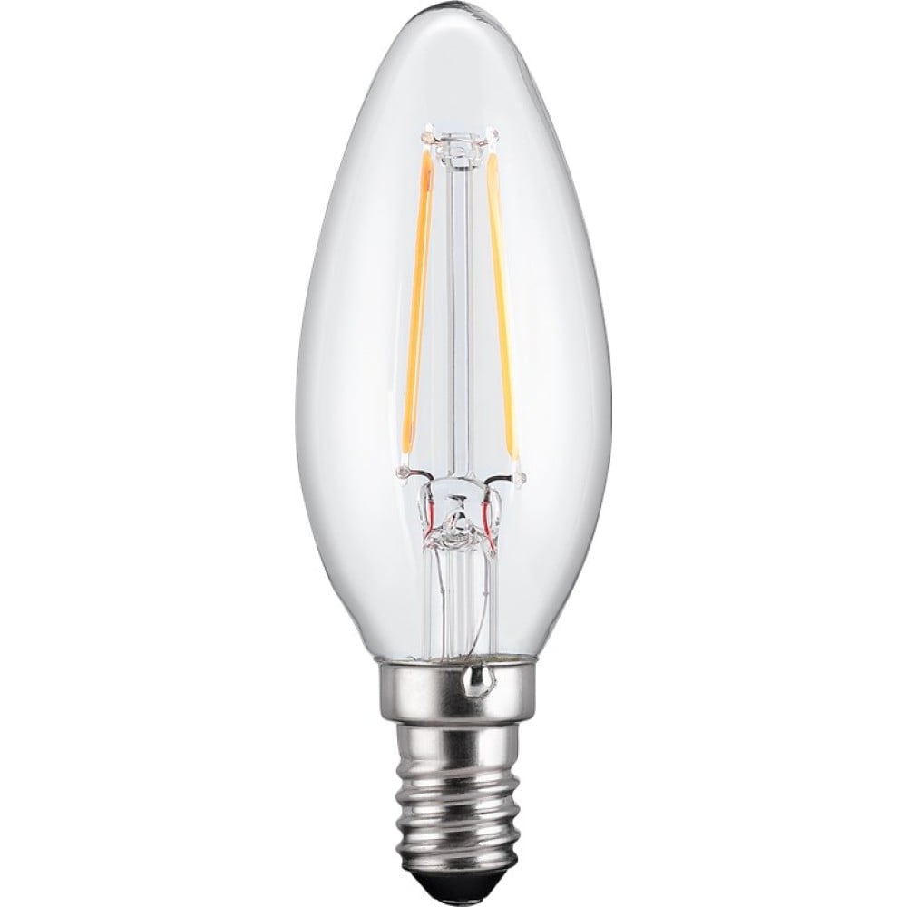 Lampada LED Candela E14 Bianco Caldo 2.8W Filamento Classe F - GOOBAY - I-LED-E14-24WFC-1