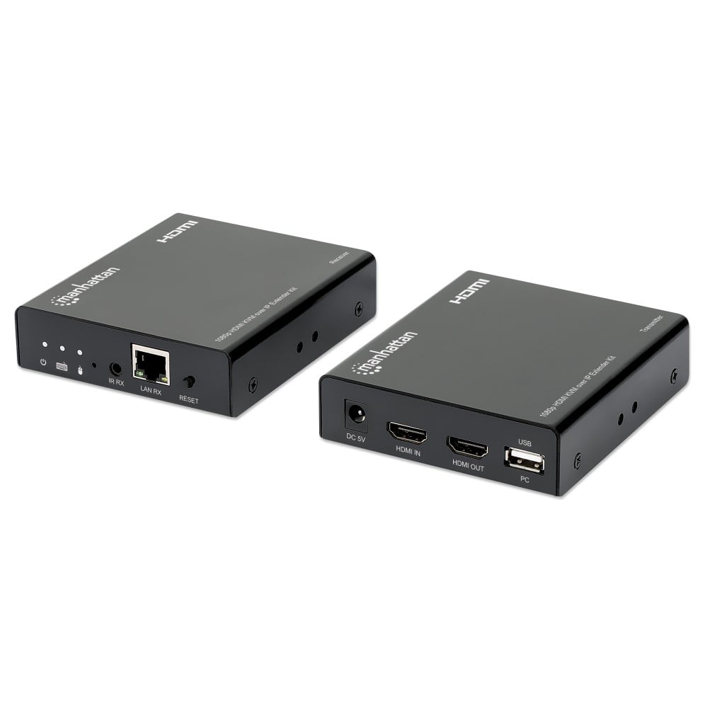 Kit Extender HDMI KVM over IP 1080p fino a 120m - MANHATTAN - IDATA HDMI-KVM120M-1