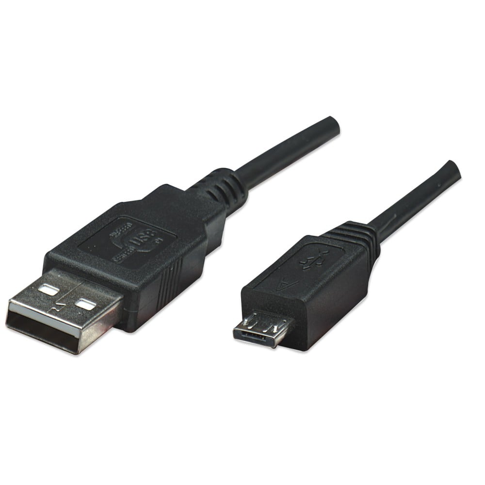 Cavo USB 2.0 A maschio/Micro A maschio 1.8 m Nero - MANHATTAN - ICOC MUSB-B-018