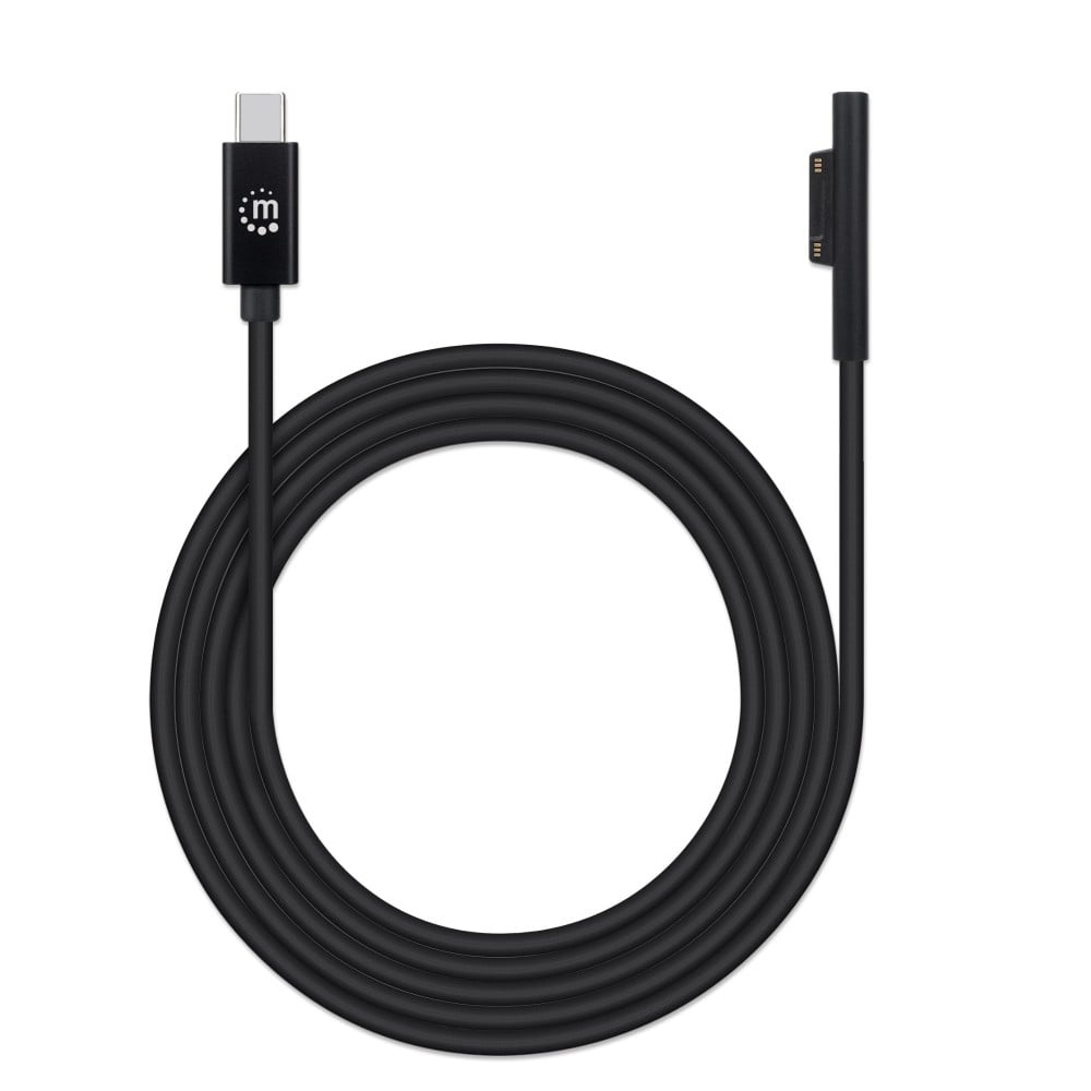 Cavo di ricarica da USB-C™ a Surface® Connect 1,8m Nero - MANHATTAN - ICOC USBC-SURFM-1