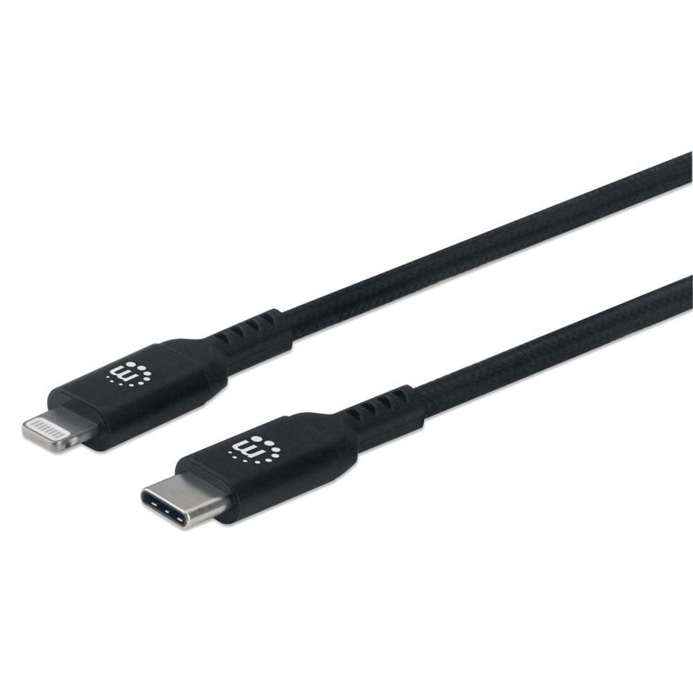 Cavo di Ricarica e Sincronizzazione USB-C™ a Lightning® 1,8m Nero - MANHATTAN - ICOC APP-8BB18-1