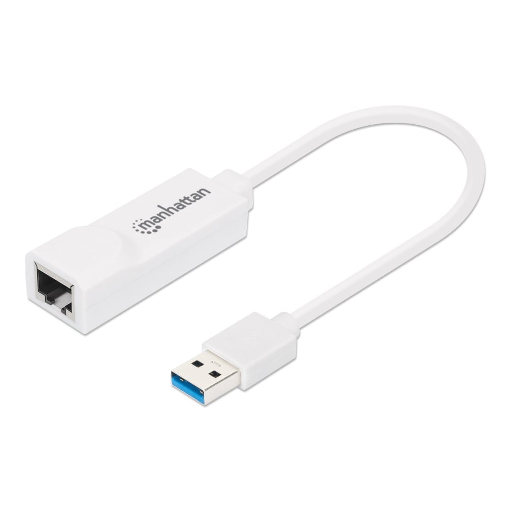 Adattatore USB 3.0 con porta Ethernet LAN 1Gbps - MANHATTAN - IDATA USB-ETGIGA3-1