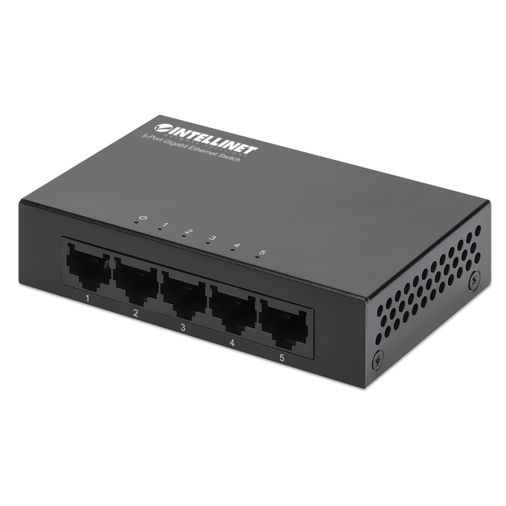 Ethernet Switch Gigabit con 5 porte Desktop - INTELLINET - I-SWHUB GB-500