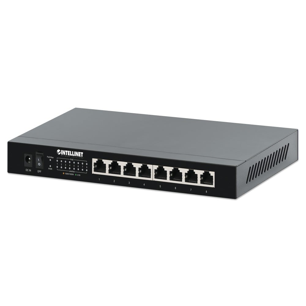 Ethernet Switch POE+ 8 Porte 2.5G - INTELLINET - I-SWHUB POE-938-1
