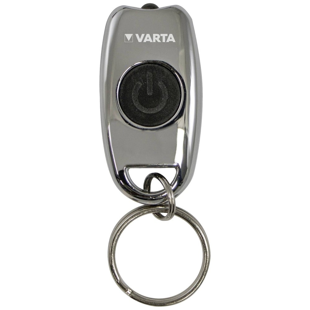 Torcia Portachiavi LED Tascabile a Batteria Metal Key Chain Light - VARTA - ITC-VTMINKEY15-1