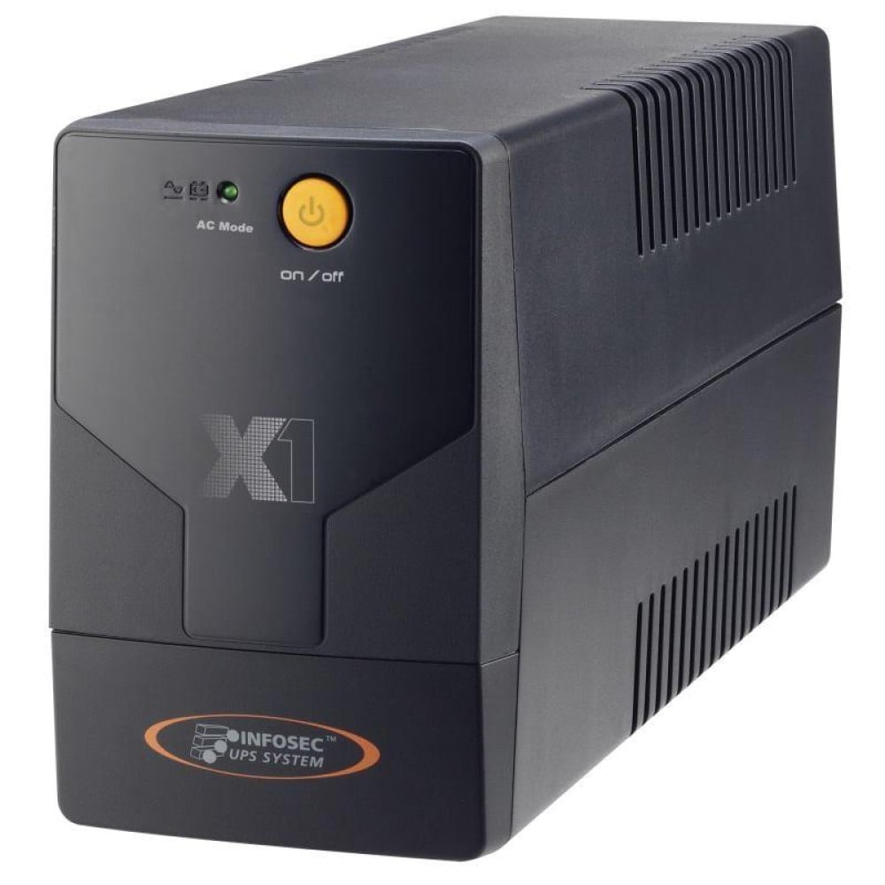 Gruppo di Continuità UPS X1 EX 700VA Line Interactive Nero - INFOSEC - ICUX7000-1