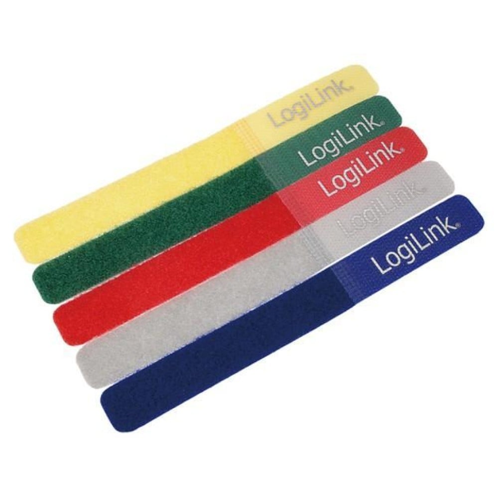 Fascette Fermacavo Colorate in Velcro Set da 5 pz - LOGILINK - ISWT-VEL5-1
