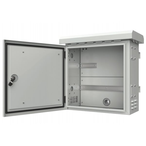 9HE Mini Rack Armadio 19'' Profondità 280 Mm - Nero - Per Studio E Palcoscenico, Portata 50 Kg