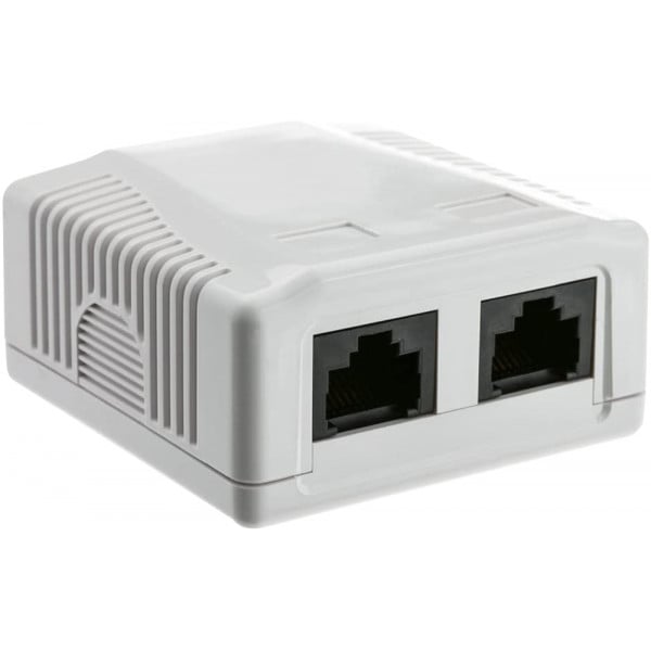Roseta Telefonica Doble Rj11 Teléfono Y Rj45 Ethernet Cat 5e