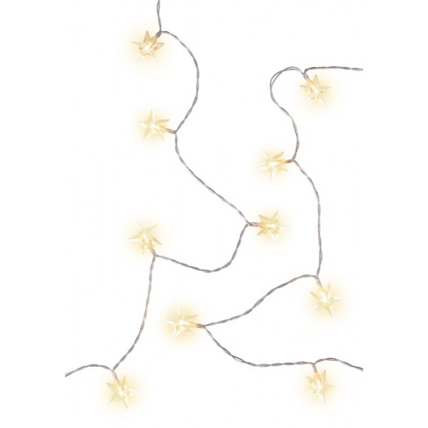 cuzile striscia di luci a LED bianche, 100 cm, scatoletta con batterie, interruttore