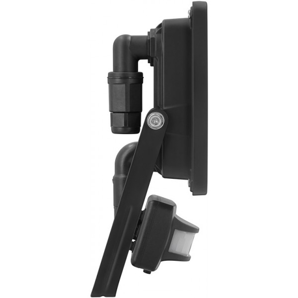 goobay 53868 Faretto LED da 10 W – Faretto LED da 10 W – Luce bianca neutra 4000 K – 850 Lumen – Angolo di diffusione 110 gradi – Grado di protezione IP65 – Nero